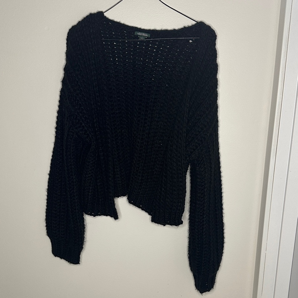 Wild Fable Black Knit Cardigan